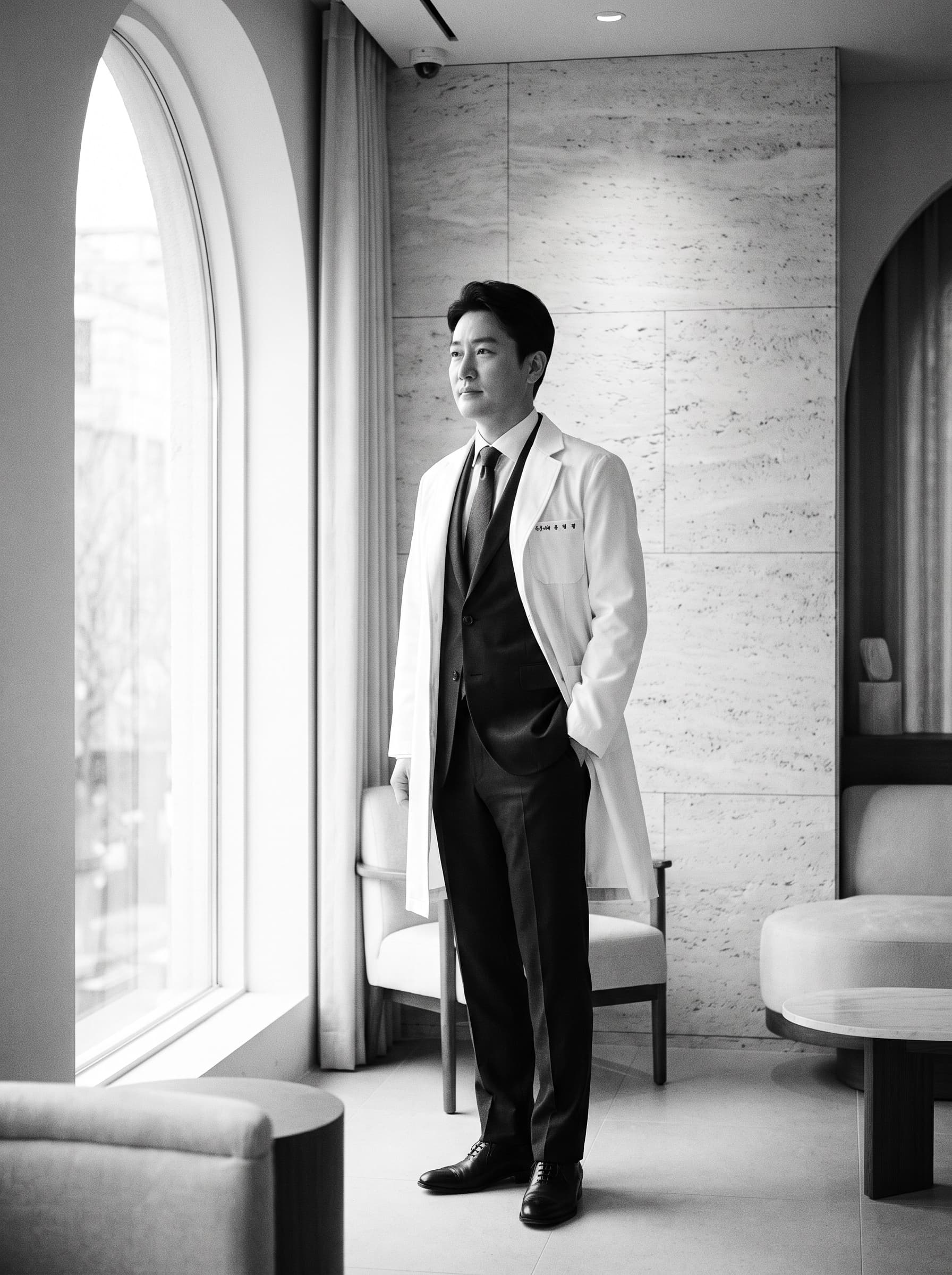온더성형외과의원 대표원장 이도현 — 흑백 포트레이트